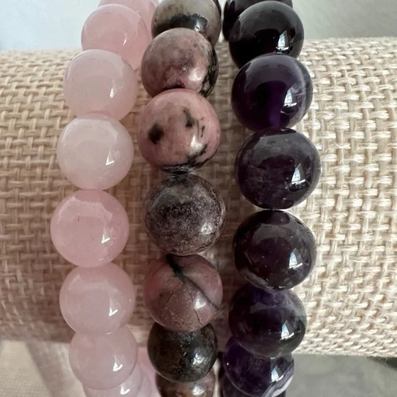 3 beaded stretch bracelet set by Jay King - Picture 3 of 11